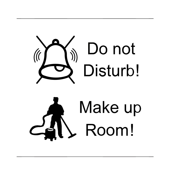 Do not Disturb / Make-up Room Mechanism + Cover Plate 2M